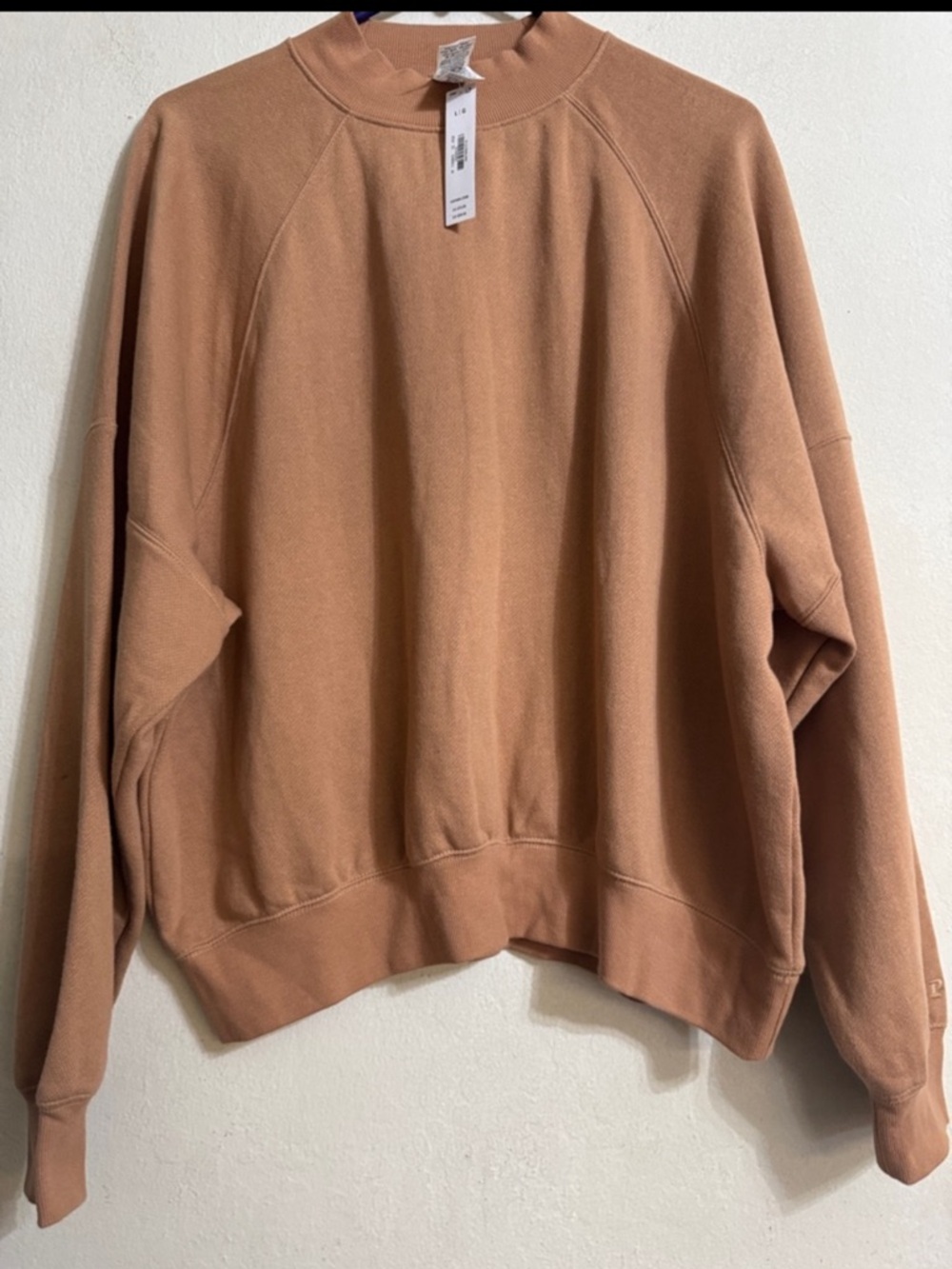 ZARE Classic Crewneck Sweatshirt - Camel Size L NwT - Picture 3 of 9